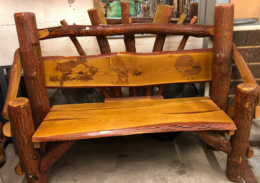 Wood bench 