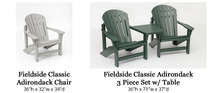 Fieldside Poly Classic Adirondack Chairs